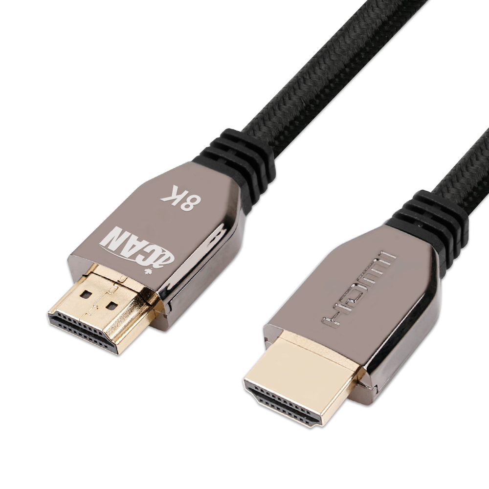 iCAN HDMI 2.1 Cable with Zinc Alloy Shell, Gold Plated, 8K@60Hz