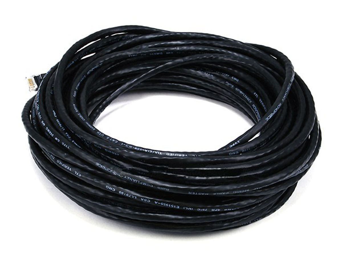 CAT.6 50ft 24 AWG 1 Gbps Noir