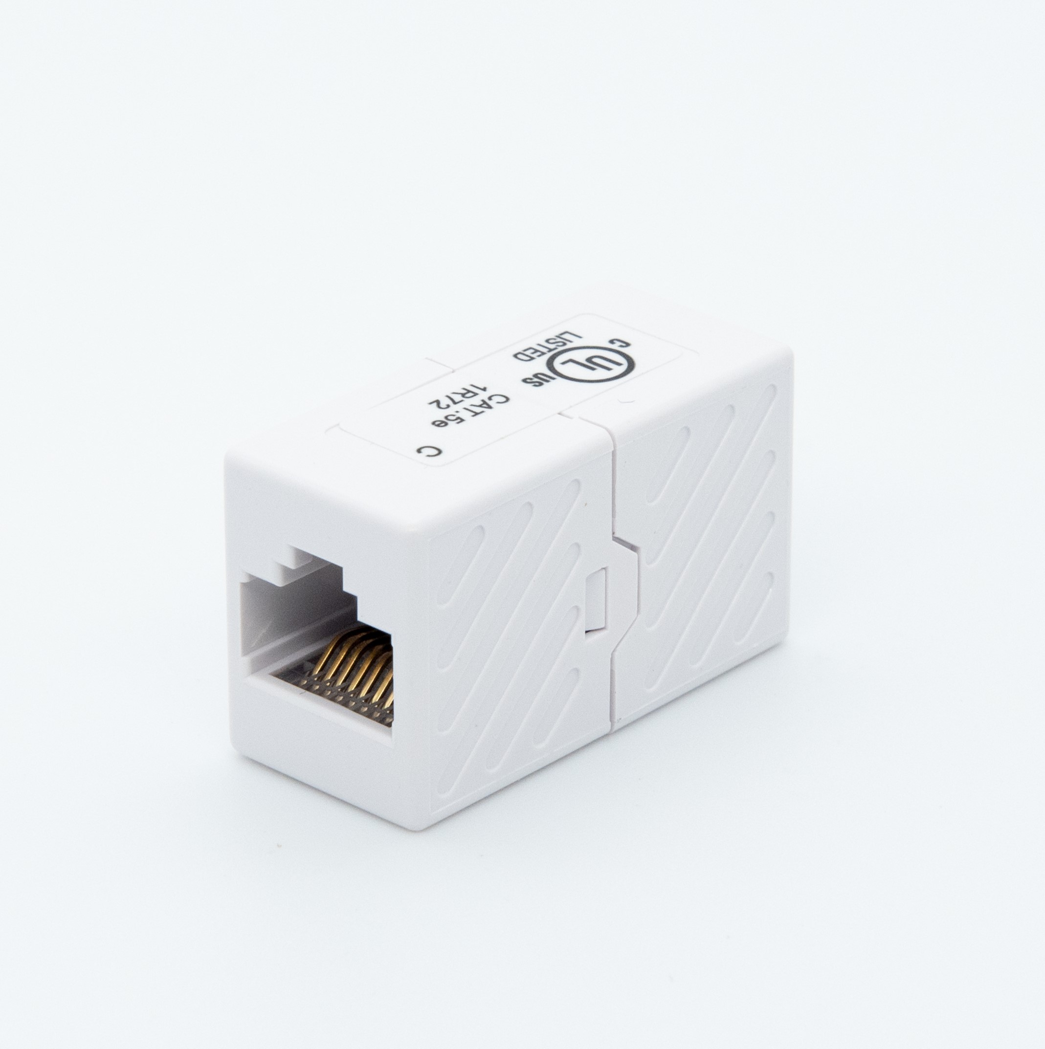 iCAN Female to Female Coupler for CAT5e, UL Listed Rated, White