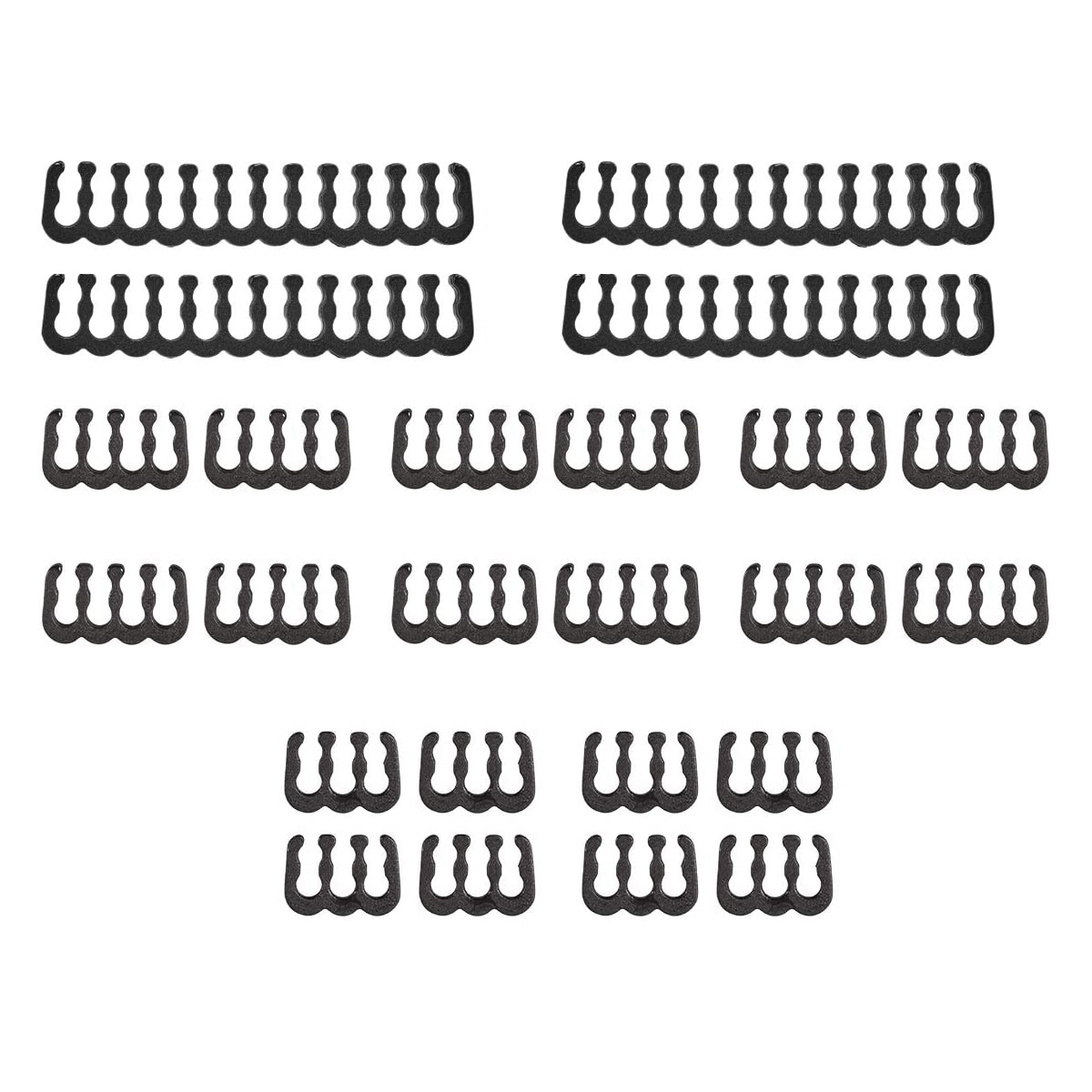 Kit de peigne de câble iCAN PSU | 4 x 24 broches | 12 x 8 broches | 8 x 6 broches, noir