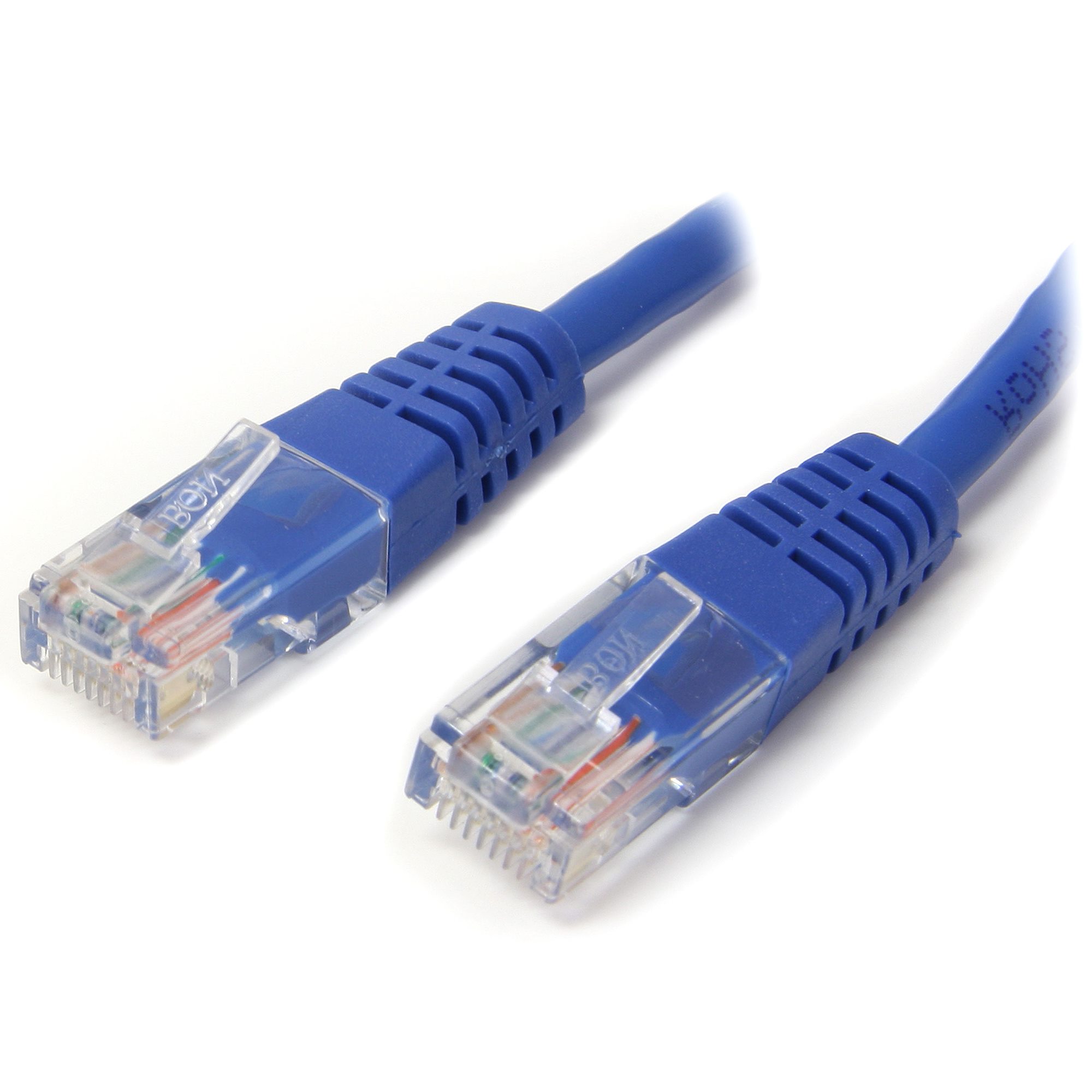 Câble de raccordement RJ-45 blindé Catégorie 5e moulé StarTech de 50 pieds bleu (M45PATCH50BL)