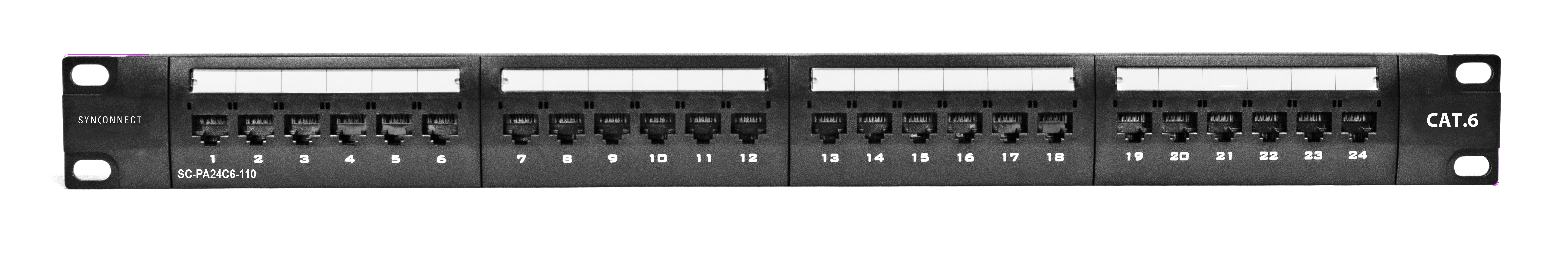 SYNCONNECT Panneau de brassage Cat6 24 ports style 110 (SC-PA24C6-110)