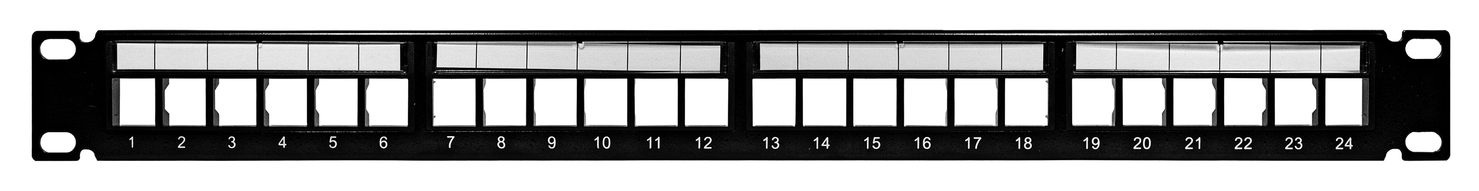 SYNCONNECT 1U Blank 24 Port Keystone Patch Panel (SC-PA24-1U)