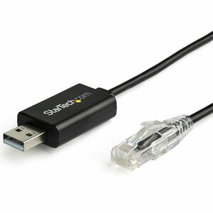 StarTech.com 6 pi / 1.8 m Câble de console USB Cisco - Câble de retournement USB vers RJ45 - Taux de transfert jusqu'à 460Kb...