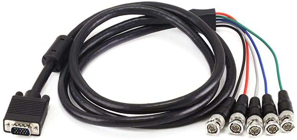 iCAN SVGA Male - 5 BNC Male Cable - 6ft. (SVGA-C5BNC-F06)