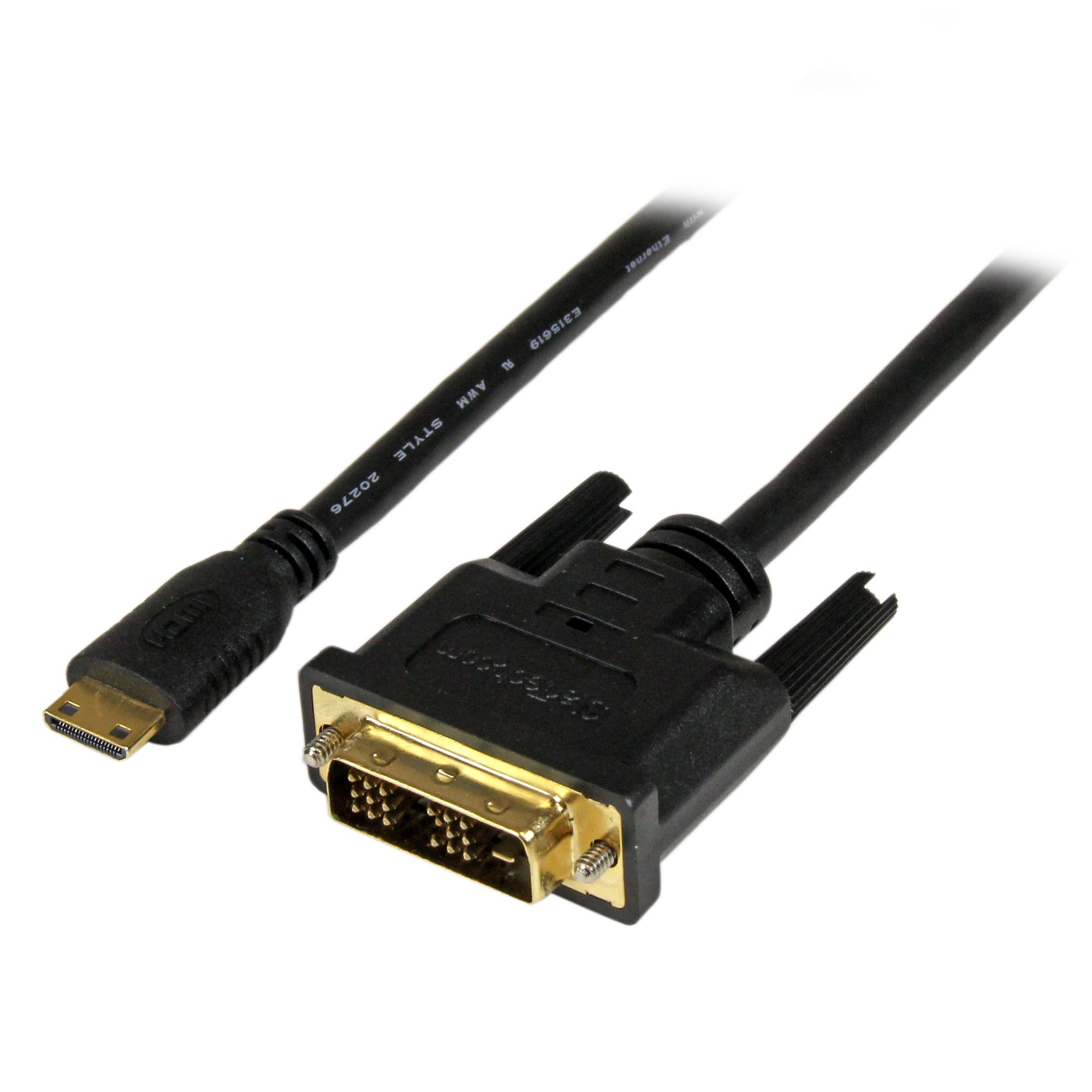 StarTech Mini HDMI® to DVI-D Cable - M/M - 1m (HDCDVIMM1M)