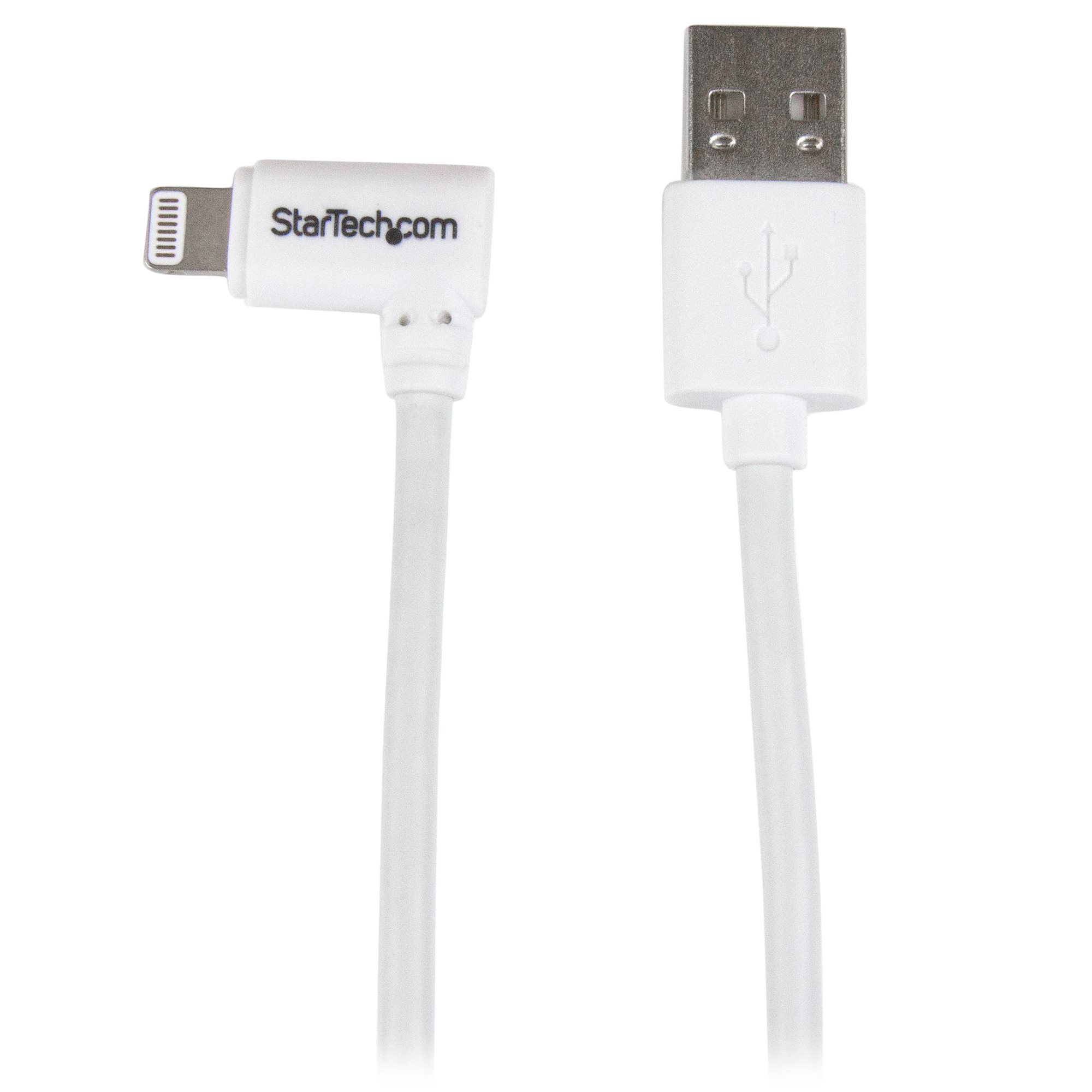 STARTECH Câble Lightning vers USB coudé de 3 pieds - blanc