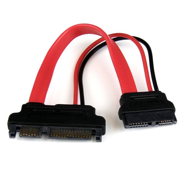 StarTech (SLSATAF20) - Câble adaptateur mince SATA vers SATA avec alimentation LP4 - 20 po