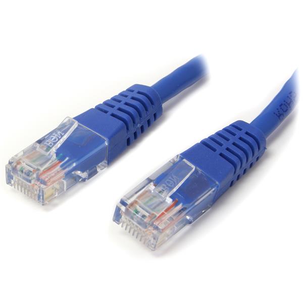 STARTECH Câble de raccordement UTP Cat5e moulé bleu de 30 pi (M45PATCH30BL)
