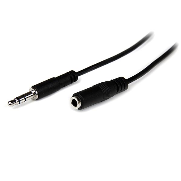 StarTech 1m Slim 3.5mm Stereo Extension Audio Cable - M/F | MU1MMFS