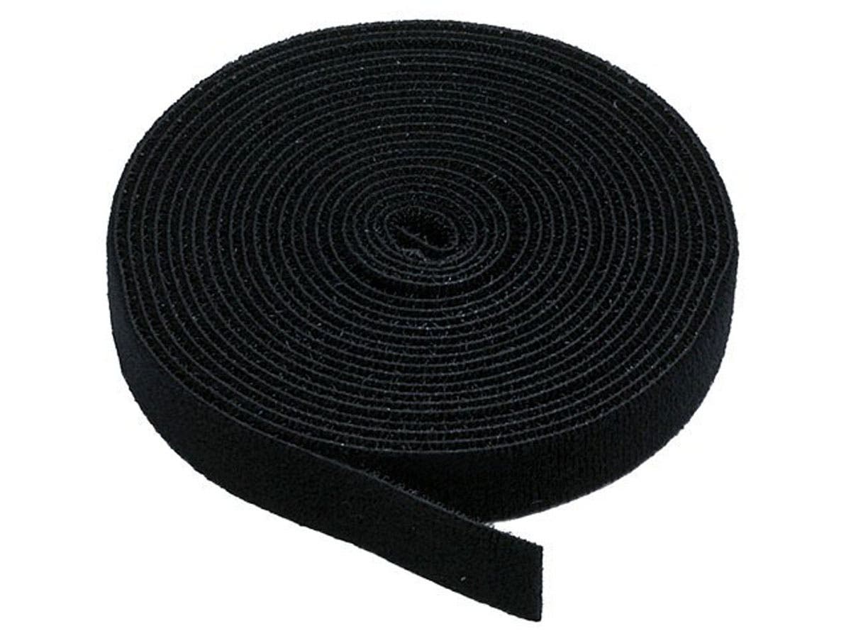 Monoprice Hook and Loop Fastening Tape, 5 yards/roll, 0.75 in, Black