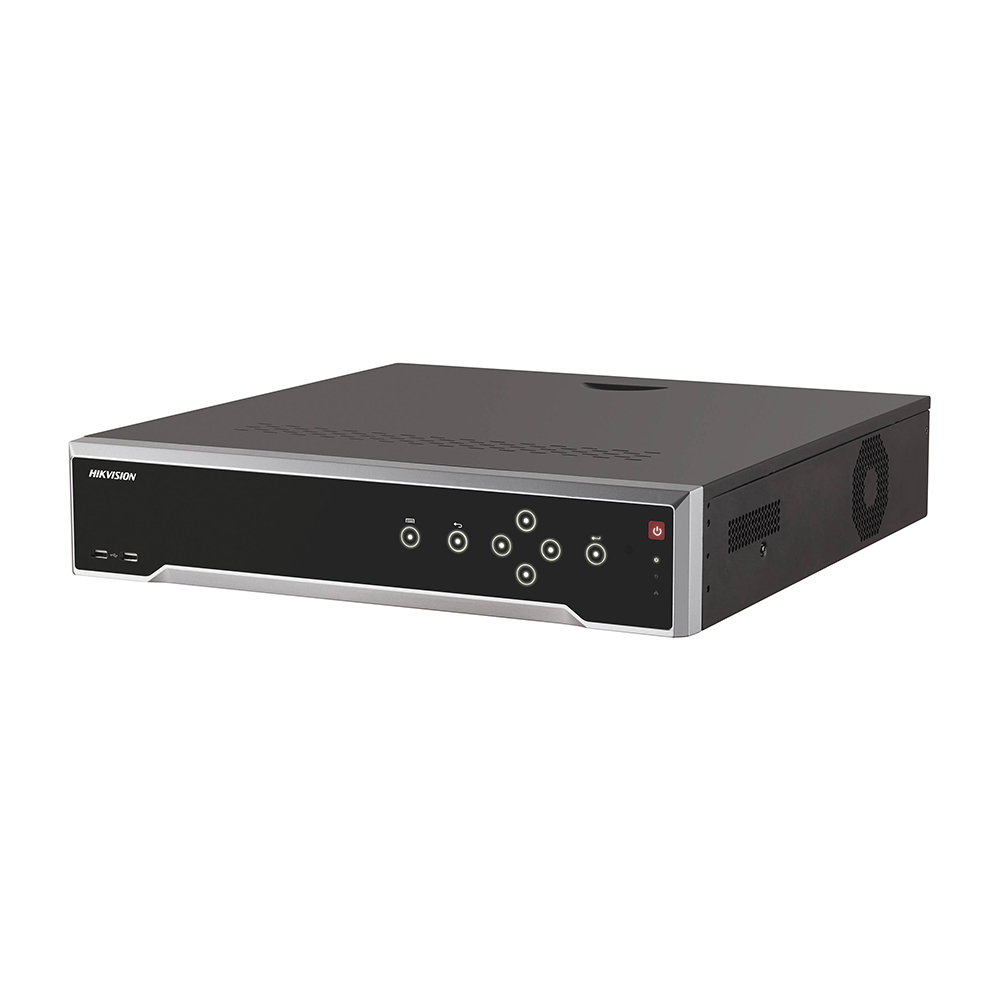 Hikvision NVR,  32-Channel, H264+/H264H265, up to 12MP, Integrated 24-port PoE, HDMI,4-SATA, No HDD (DS-7732NI-I4/24P)