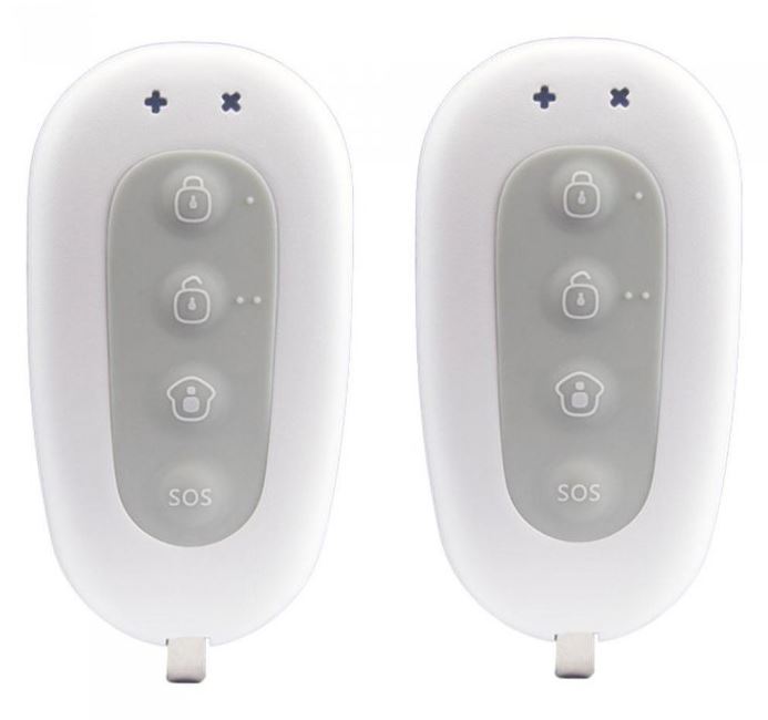 Ensemble de 2 télécommandes Smanos (RE2300) | - Facile à transporter sur un porte-clés ou dans votre poche ou sac à main | -...