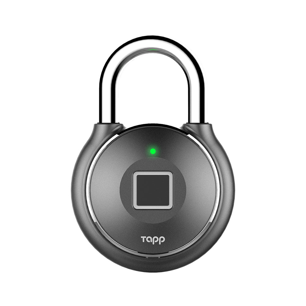 TAPPLOCK One Security Lock with Fingerprint Scanner (Gun Metal)(Open Box)