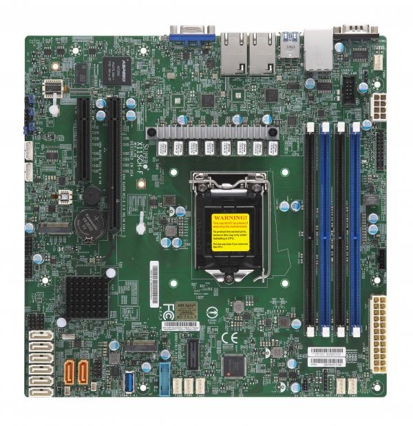 arte de serveur Supermicro X11SCH LGA1151 - micro-ATX, emballage en boîte (X11SCH-F-O) - pour processeur Intel Xeon E-2100 E...