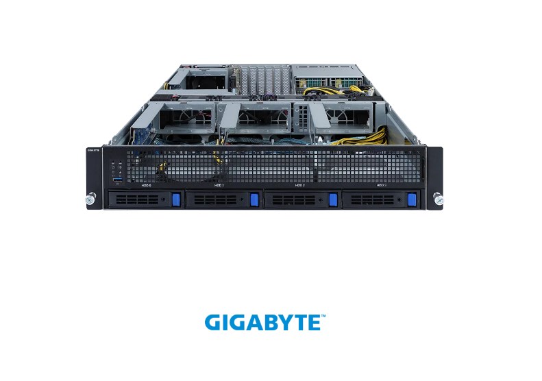 Gigabyte Enterprise G242-P34 Ampere Altra 2U UP ARM solution MP32-AR0, 16 x DIMM DDR4, 4 x 3,5''/2,5 SATA Hot swap HDD (Supp...