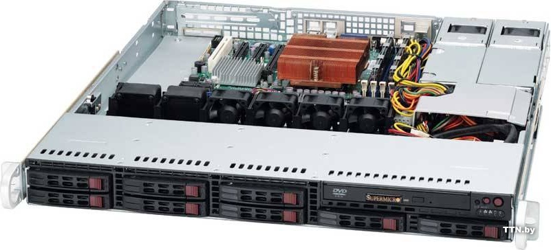Supermicro Intel Xeon E3-1270 v6 4-Core 3.8GHz 1U Rack Server - Configuration personnalisée (113MFAC2-R606CBOTO34) - Carte s...