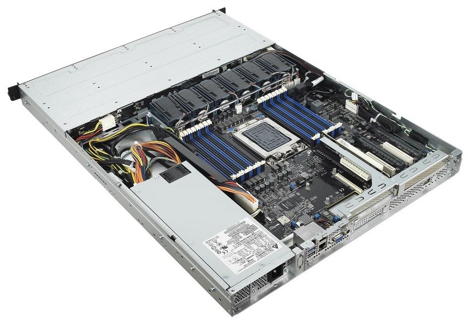 ASUS RS500A-E9-RS4-U 1U Rack Server Barebone - Dual Socket SP3, 4x 3.5" HS Bays (RS500A-E9-RS4-U) - Supports AMD EPYC 7000 CPU