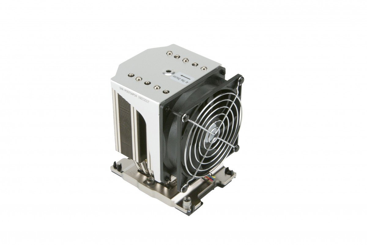 Supermicro Ventilateur dissipateur thermique de CPU actif 4U - Mécanisme de montage étroit LGA3647 plateforme Purley X11 (SN...
