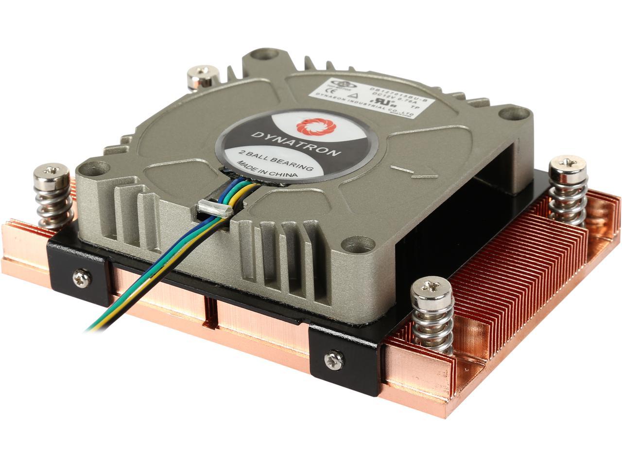 Dynatron A18 AM4 CPU Heatsink Fan for 1U Server Workstation - Active Blower | Copper Skived Fin, up to 95W TDP (A18)