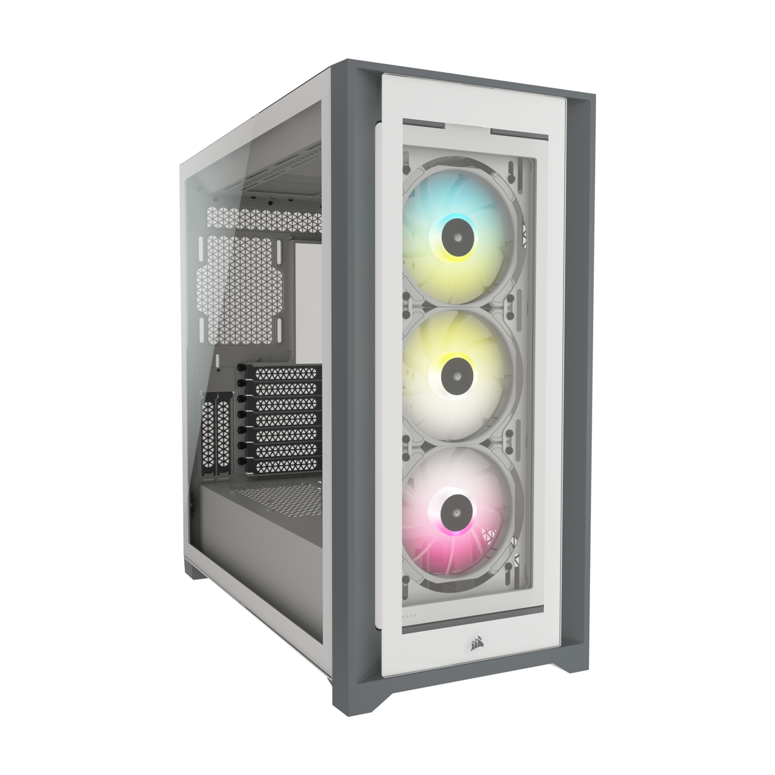 CORSAIR iCUE 5000X RGB Tempered Glass Mid-Tower ATX PC Smart Case