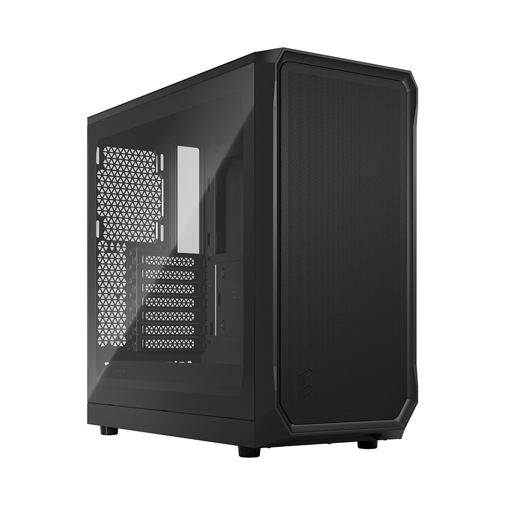 FRACTAL DESIGN Focus 2 Black ATX mATX Mini ITX Clear Tinted Tempered