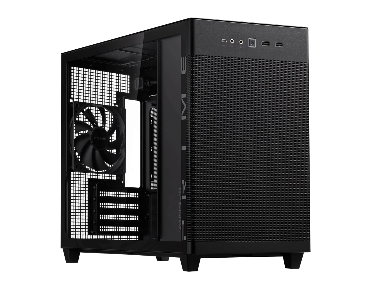 ASUS ASUS Prime AP201 Tempered Glass MicroATX Case Black