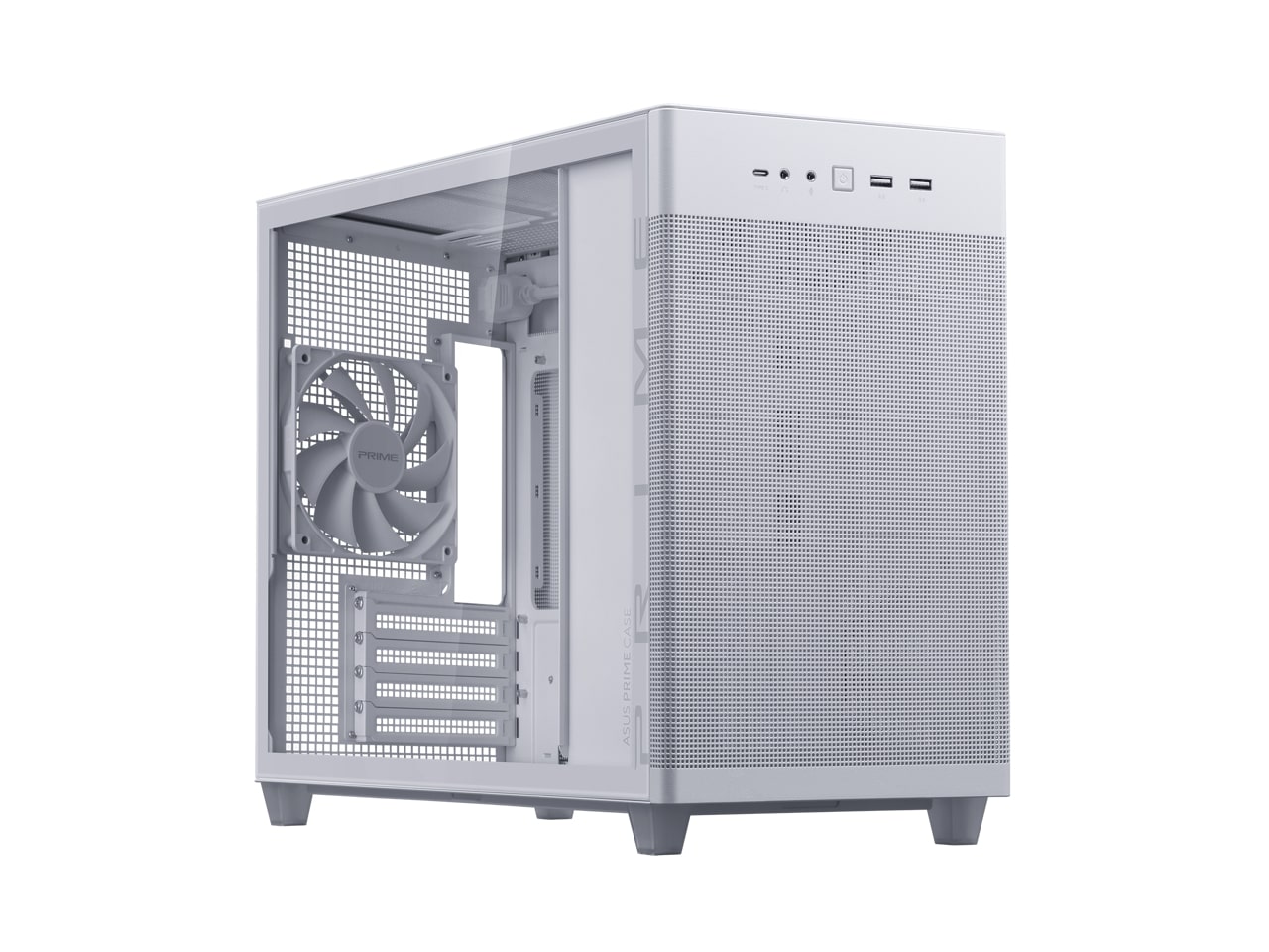 ASUS ASUS Prime AP201 Tempered Glass MicroATX Case White