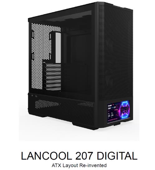 LIAN LI LANCOOL 207 Digital Boîtier PC tour moyenne avec écran LCD 6