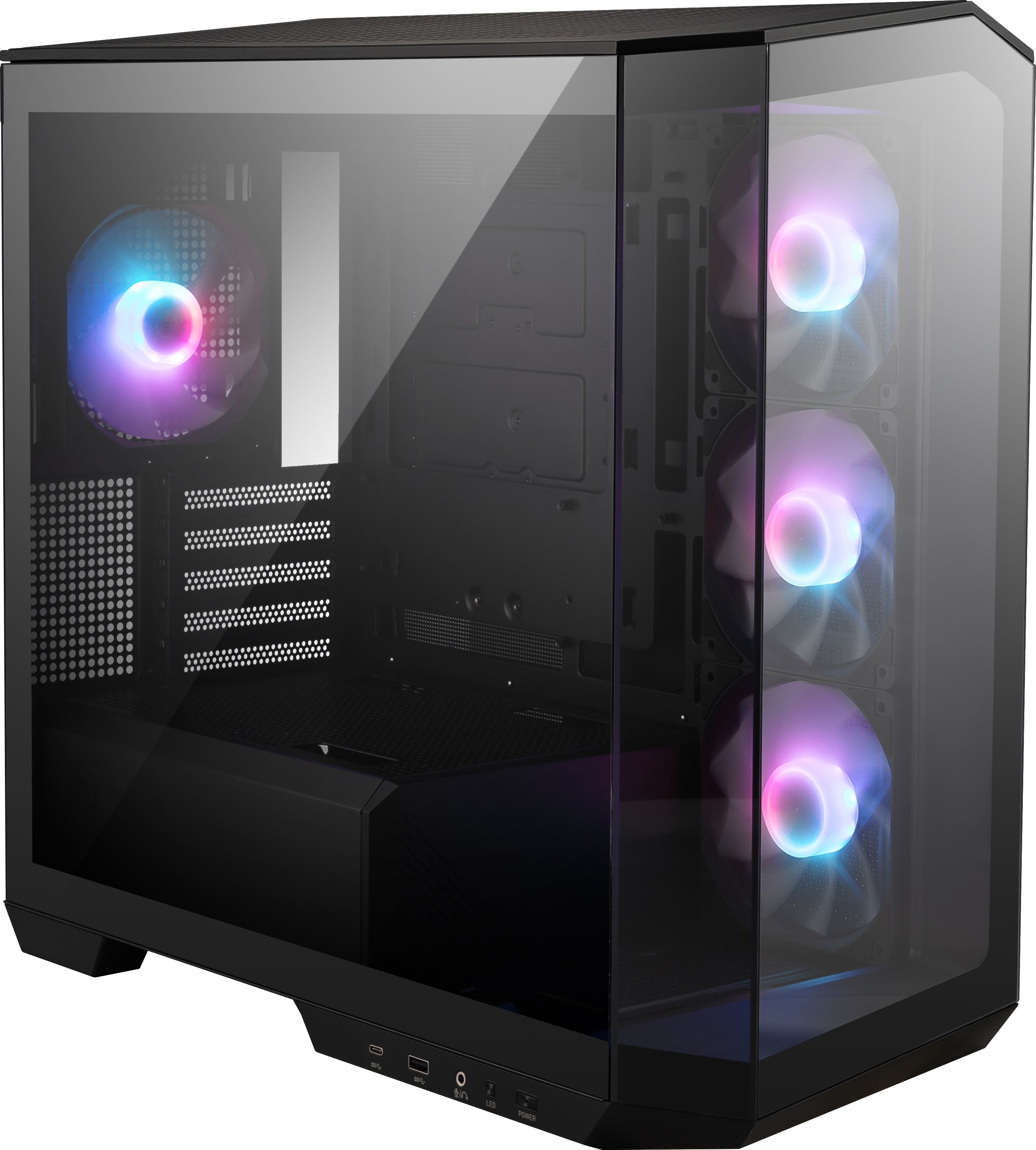 【新品】MSI MAG PANO M100R PZ ARGBファン4基搭載 MSI MAG PANO M100R PZ Micro ATX Tower Case - Canada Computers