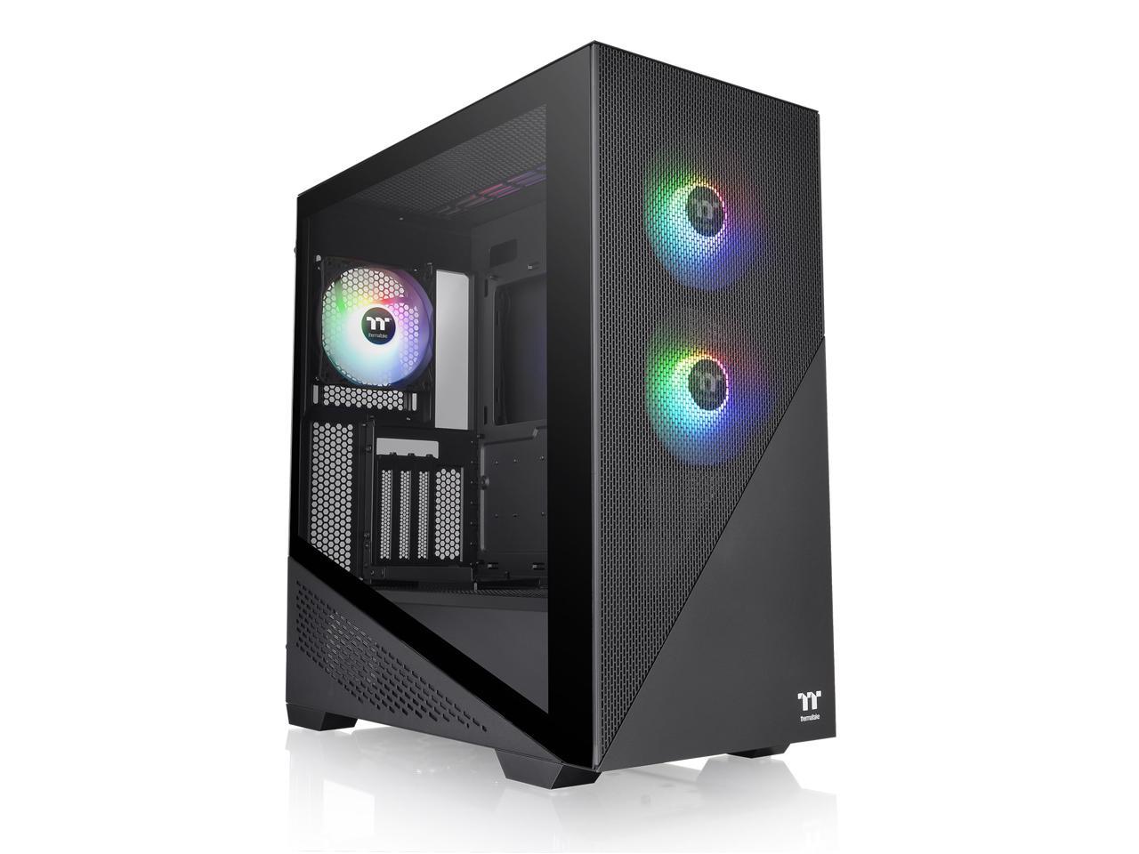 THERMALTAKE Divider 370 TG ARGB Computer Case, Black