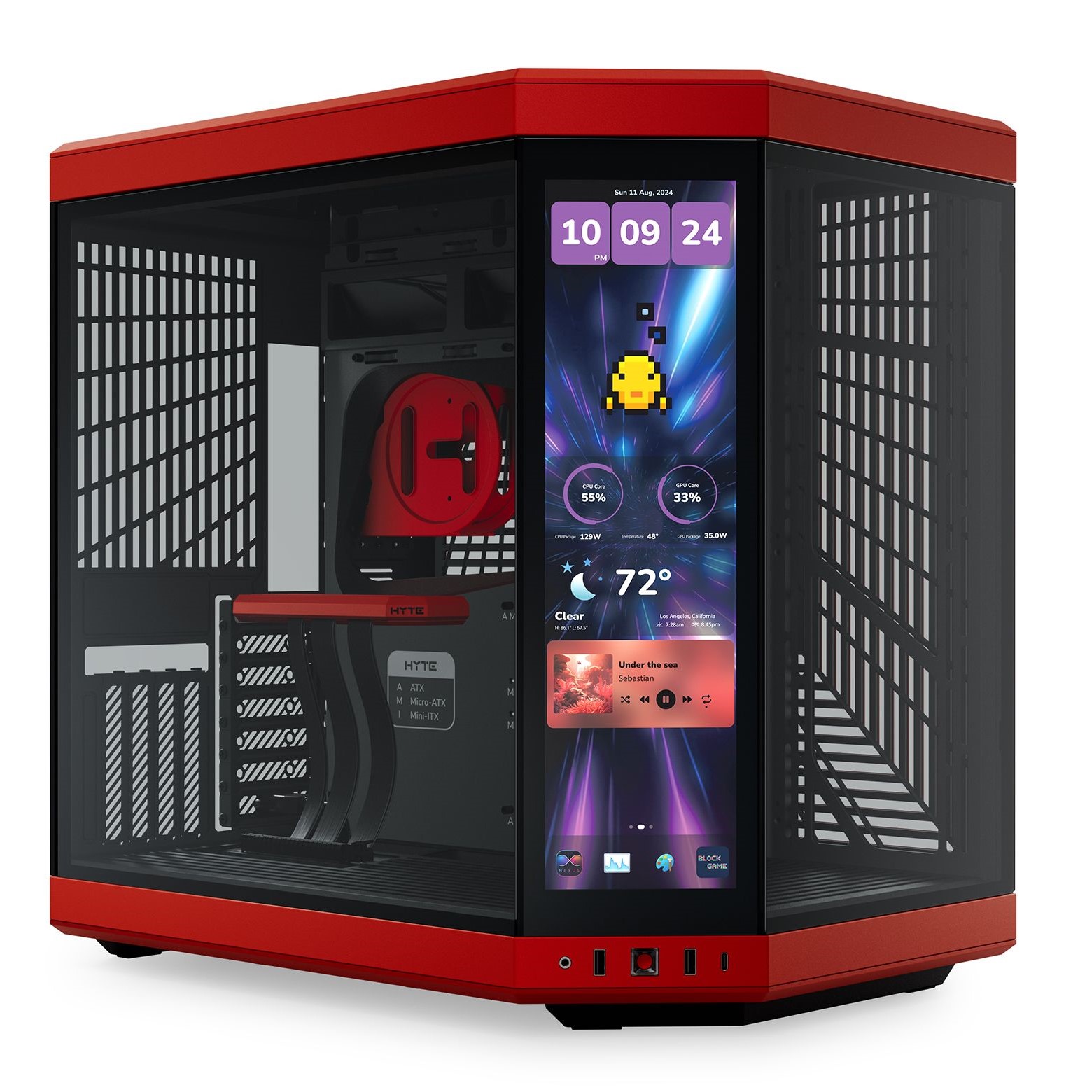 HYTE Y70 Touch Infinite Case, Black Cherry(Open Box)