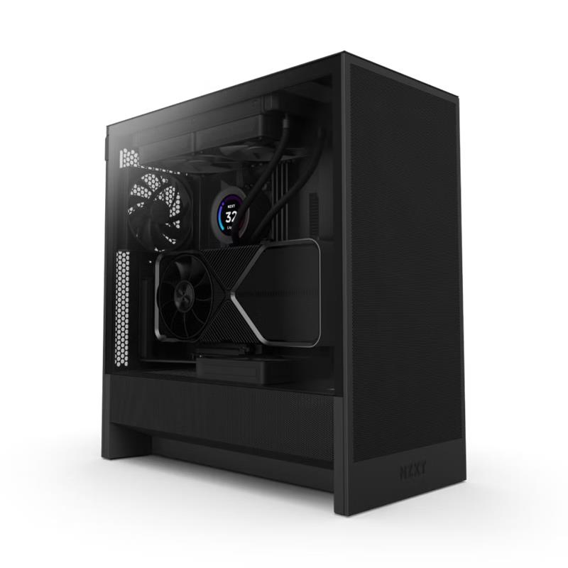 NZXT H5 Flow Compact ATX Mid-Tower, Black(Open Box)