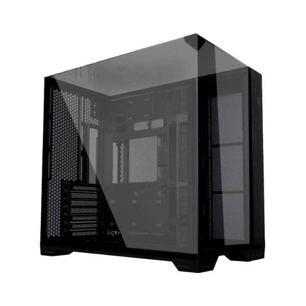 LIAN LI O11 vision compact black color Aluminum / Steel / Tempered Gl