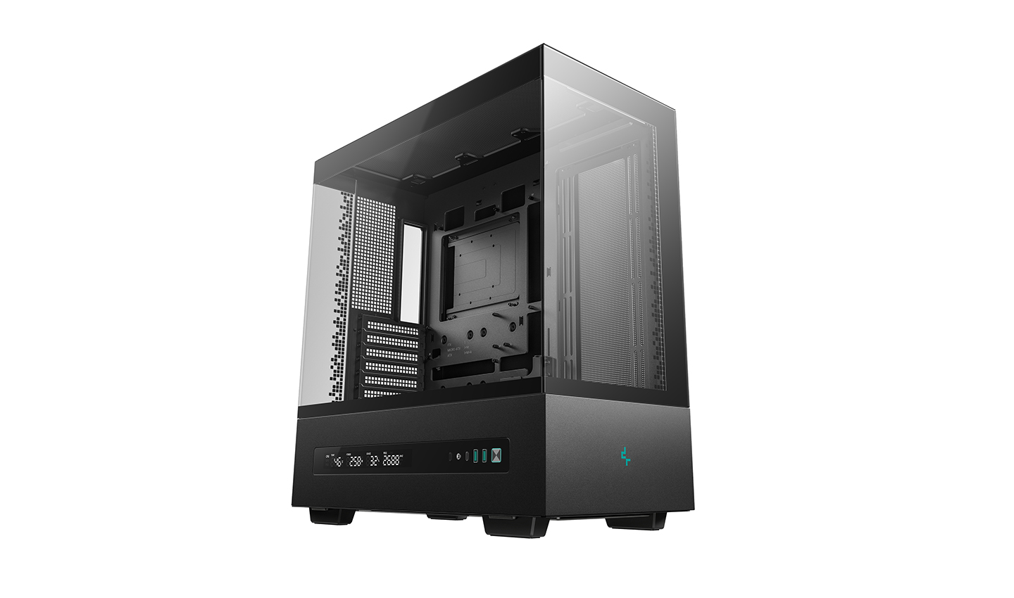 DeepCool CH690 DIGITAL ATX Mid tower panoramic case, Black