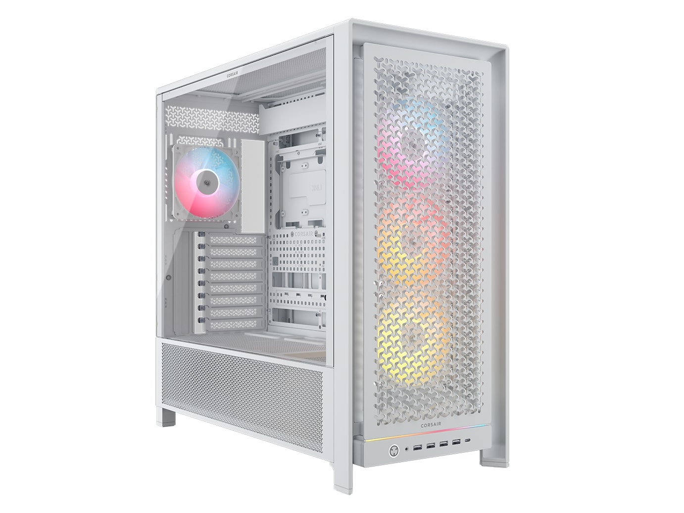 CORSAIR FRAME 5000D RS ARGB Modular Mid-Tower PC Case, White