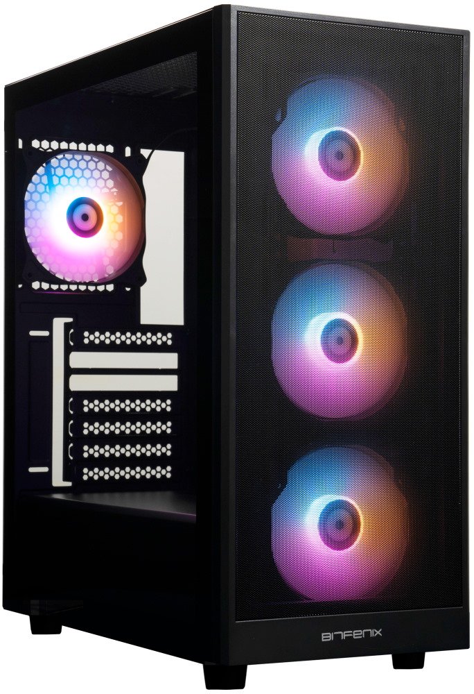 BitFenix Boîtier ATX Grafi, Noir