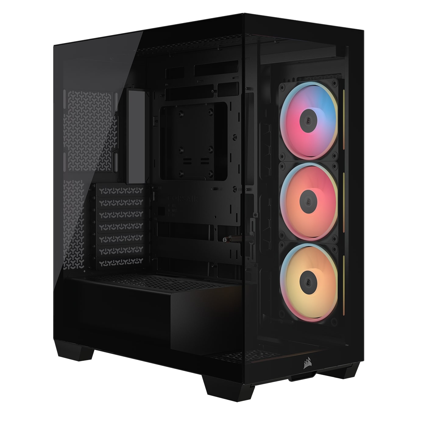 CORSAIR 3500X LX-R RGB Mid-Tower PC Case, Black
