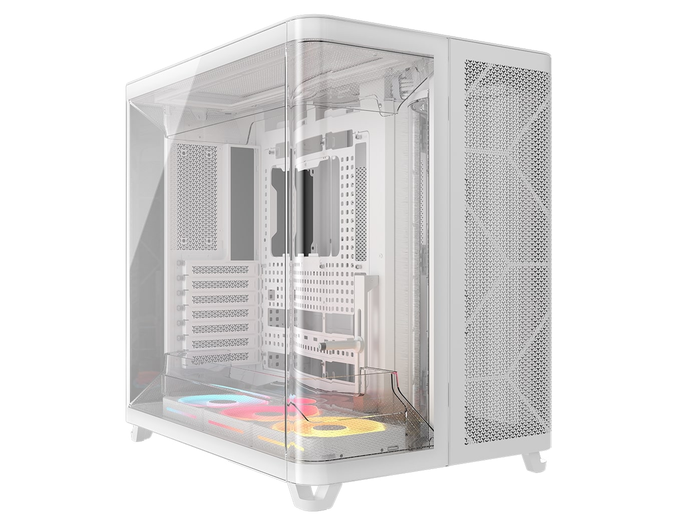 CORSAIR AIR 5400 LX-R RGB LINK  Product Name Mid-Tower PC Case, White