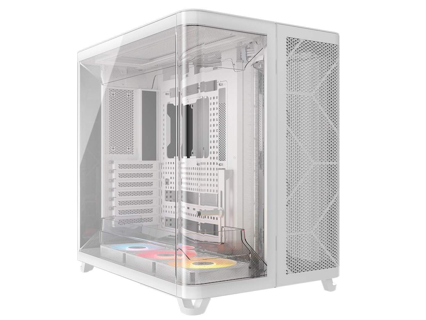 CORSAIR AIR 5400 RS-R ARGB Mid-Tower PC Case, White