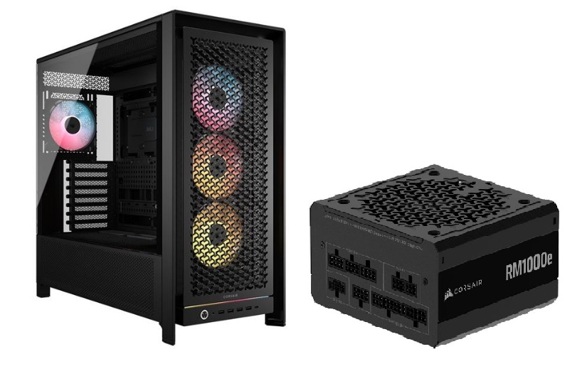 CORSAIR FRAME 5000D RS ARGB PC Case + RM1000e PSU