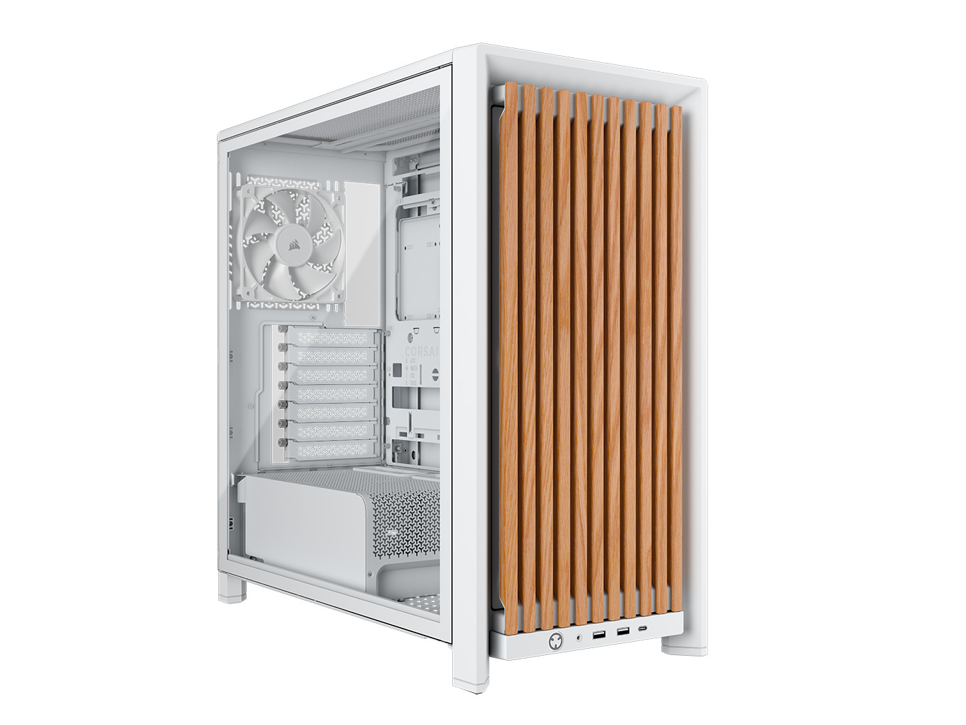 CORSAIR FRAME 4000D WOOD RS White