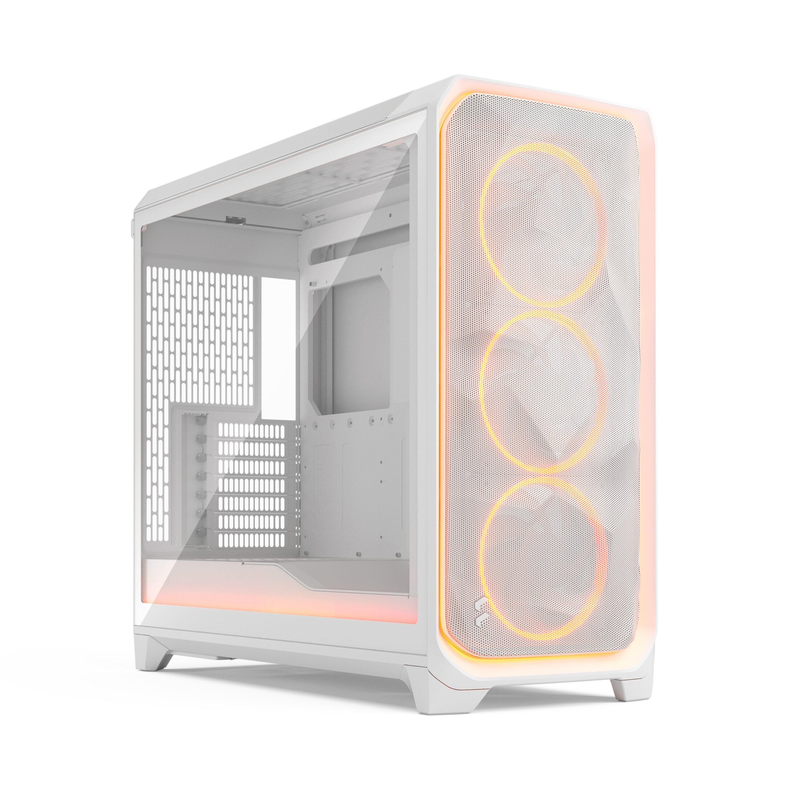 メロデス Fractal Gates 1~3rdセット FRACTAL DESIGN Meshify 3 XL Ambience Pro RGB White TG Clear Tint