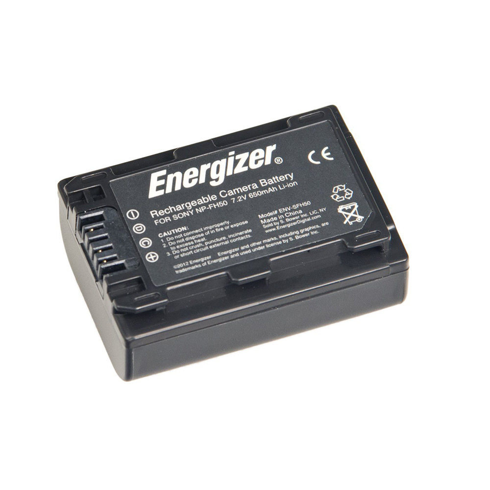 atterie de remplacement rechargeable Li-Ion Energizer ENV-SFH50 pour Sony NP-FH50 | Pour Sony Cybershot HX1, HX200, A390, A2...