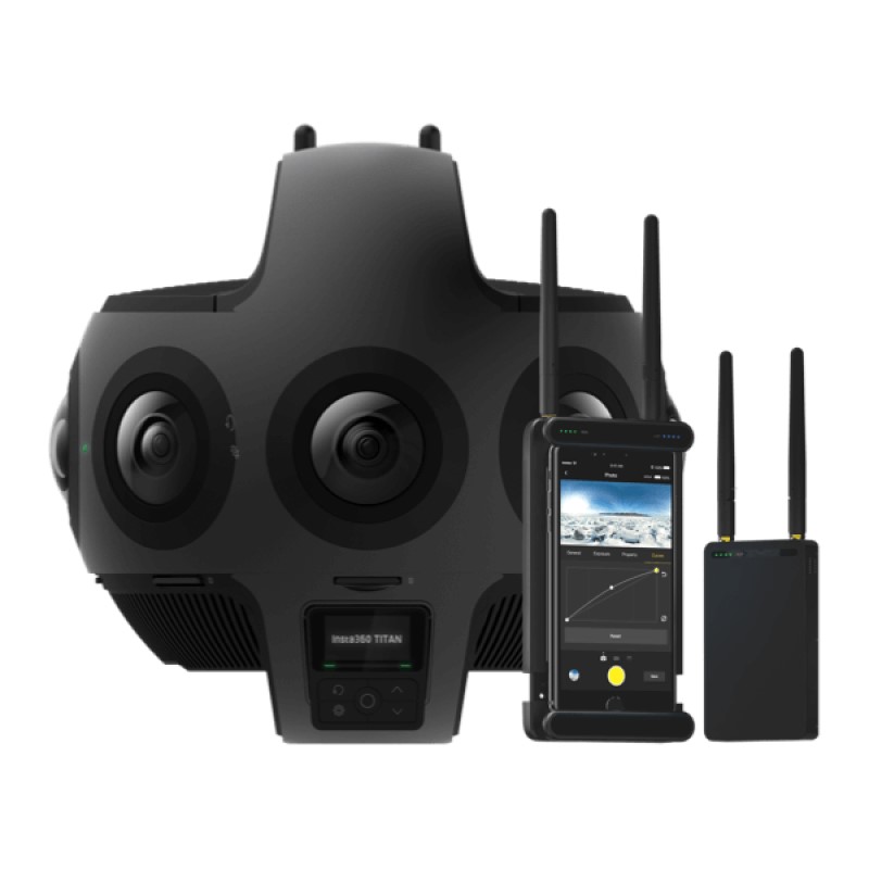Caméra cinématographique sphérique Insta360 Titan 11K pour photos et vidéos VR à 360 degrés