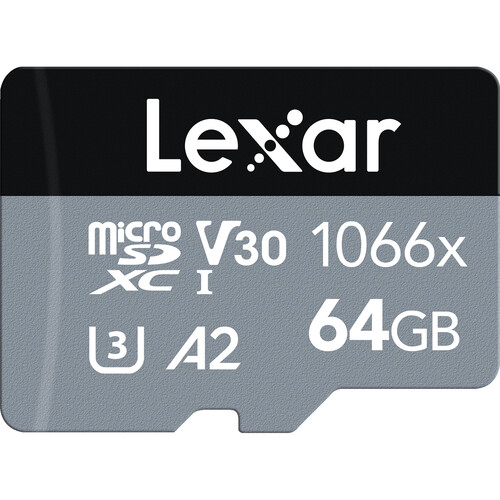 Lexar Professional 1066x 64GB microSDXC UHS-I U3 A2 V30