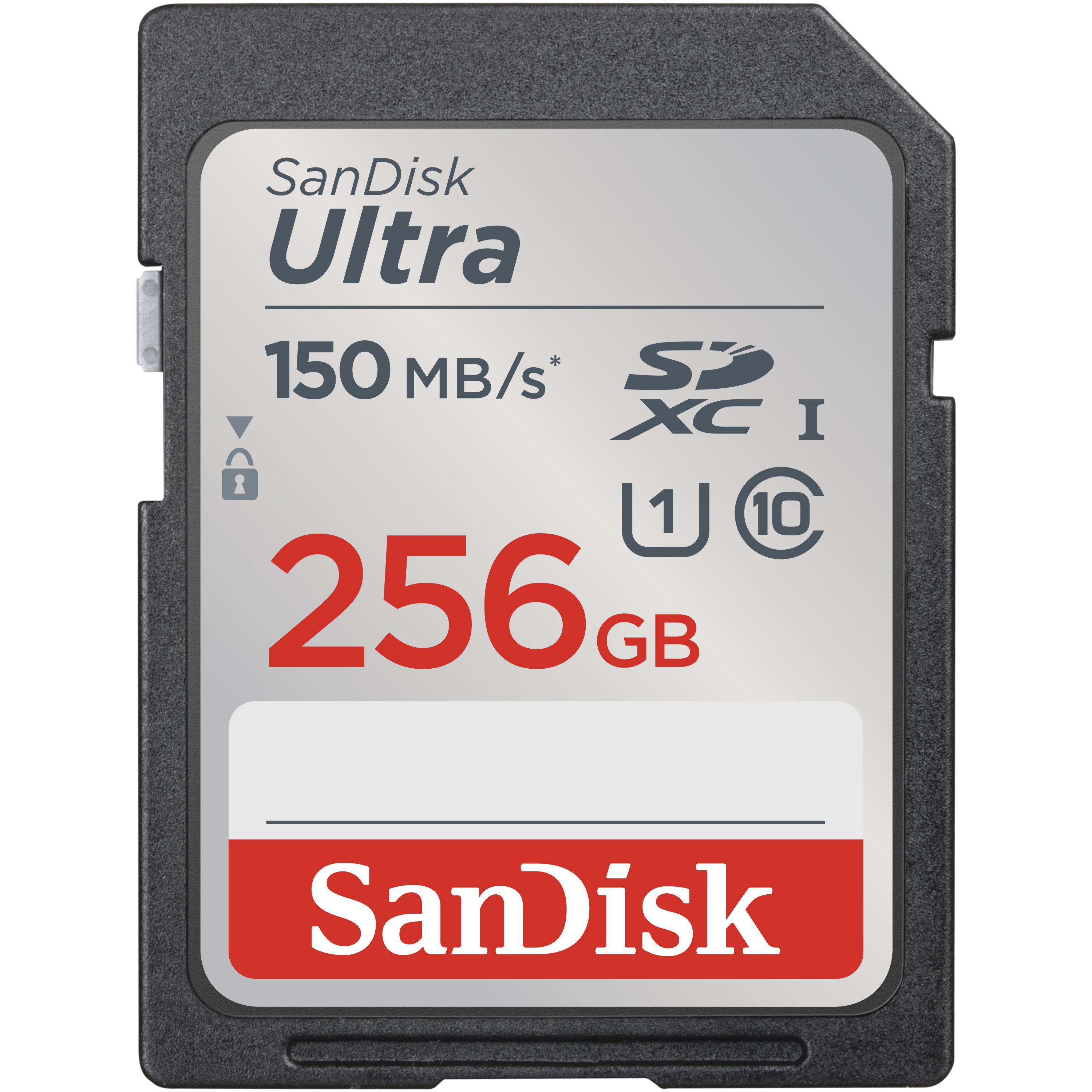 SanDisk Ultra SD 256 Go 150 Mo/s C10 U1 UHS 4x6 Blister Argent