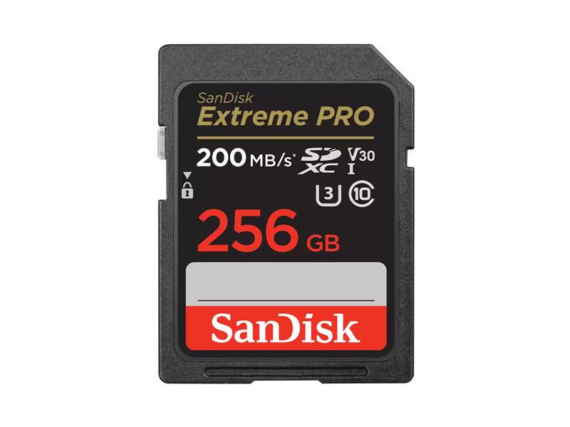 SanDisk SDSDXXD-256G-GN4IN,EXTREME PRO SD,200/140MB/S RW,C10,UHS,U3,