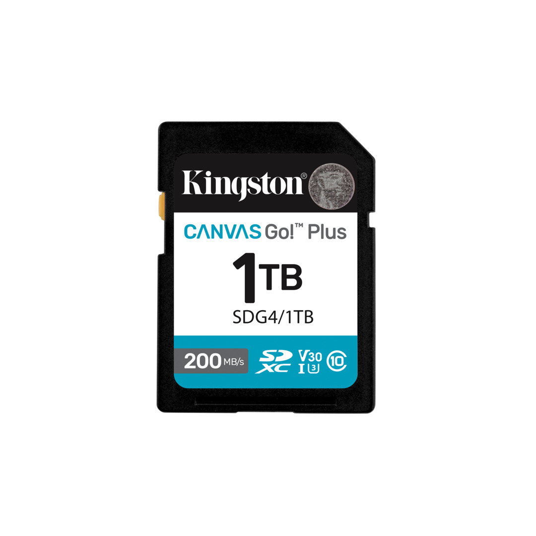 Kingston Canvas Go Plus G4 1TB SDXC UHS-I U3 V30 C10 - SD Card