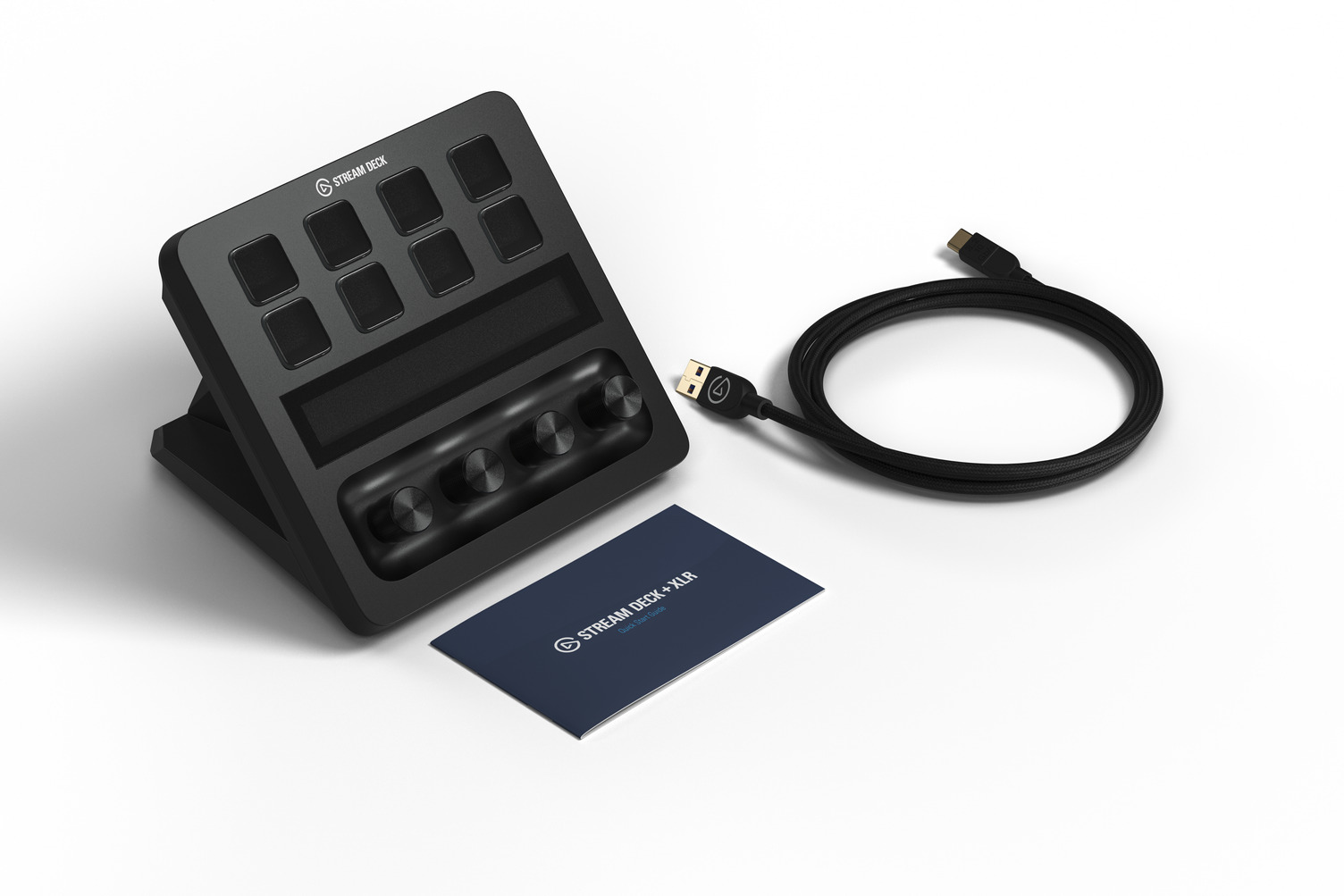 Elgato Stream Deck + XLR – Workflow Controller, Audio Mixer, Customizable Macro Keys/Dials/  Touch Strip, Rear XLR-to-USB Mic I